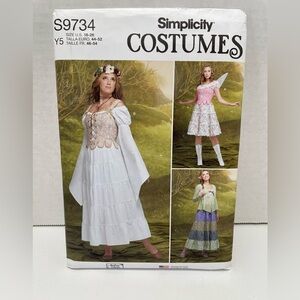 Simplicity Fairy Costume. Sizes 18-26